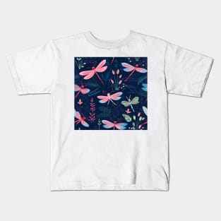 Dragonfly Pattern 7 Kids T-Shirt